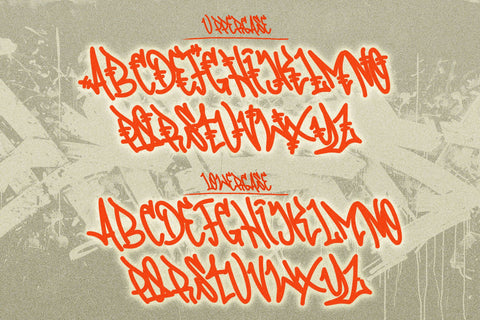 Blazing Monstro - One Line Graffiti Alphabet Font Mozzatype 