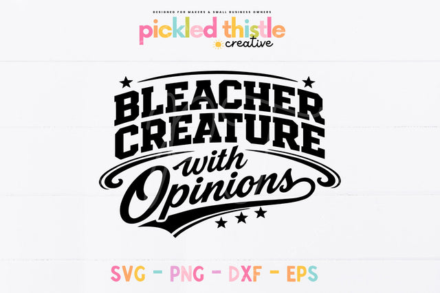 Bleacher Creature SVG, Hockey Mom SVG SVG Pickled Thistle Creative 