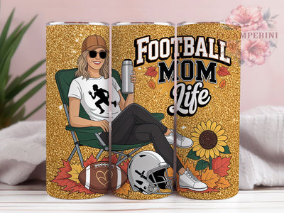 Bleacher Life Proud Football Mom Tumbler Wrap, Game Day Tumbler, Bleacher Life Tumbler, Proud Football Mom, 20oz Skinny Tumbler, Team Mom Gift, Football Sublimation Sublimation Li Zamperini 