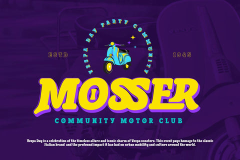 Bleqcki - Serif Display Font twinletter 