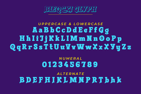 Bleqcki - Serif Display Font twinletter 