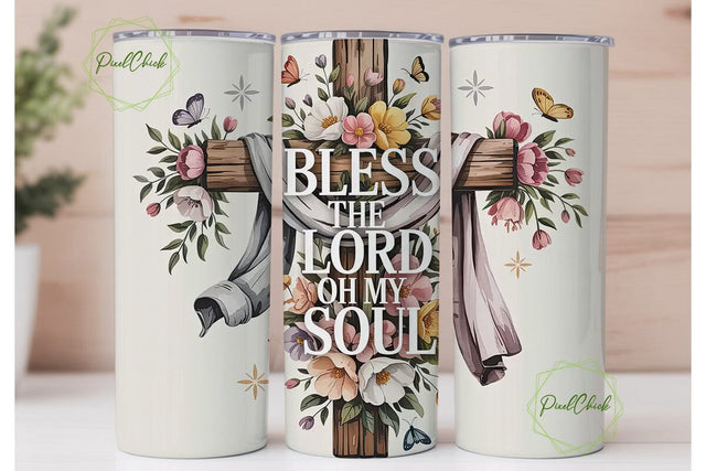 Bless the Lord Tumbler Wrap Sublimation PixelChick 