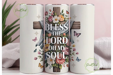 Bless the Lord Tumbler Wrap Sublimation PixelChick 