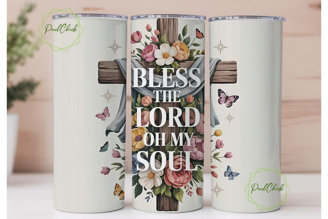 Bless the Lord Tumbler Wrap Sublimation PixelChick 