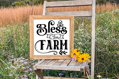 Bless this Farm SVG I Country Signs Home Decor SVG SVG Happy Printables Club 