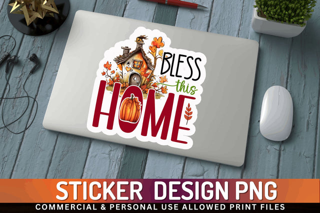 Bless this home Sticker Design Sublimation Regulrcrative 