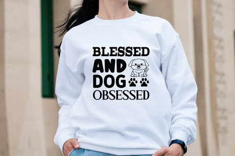 Blessed and dog obsessed-01 SVG Angelina750 