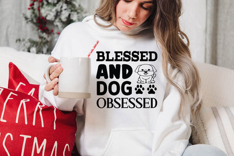 Blessed and dog obsessed-01 SVG Angelina750 