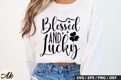 Blessed and lucky SVG Design SVG akazaddesign 
