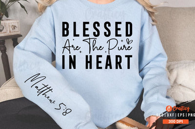Blessed are the pure in heart Sleeve SVG Design SVG Designangry 