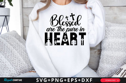 Blessed Are The Pure Sleeve SVG Design SVG Regulrcrative 