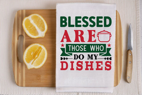 Blessed are those who do my dishes SVG Angelina750 