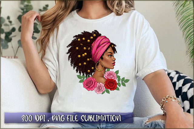 Blessed Black Woman PNG Sublimation Shetara Begum 