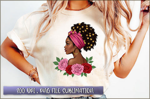 Blessed Black Woman PNG Sublimation Shetara Begum 