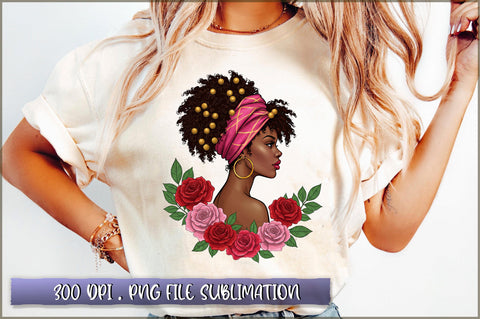 Blessed Black Woman PNG Sublimation Shetara Begum 