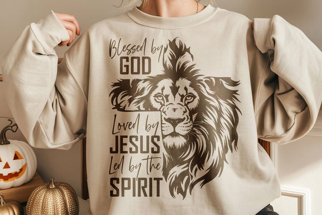 Blessed by god Svg, loved by jesus Svg, Christian Svg, Jesus Svg, Faith Svg, Bible Verse Svg SVG DesignDestine 