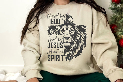 Blessed by god Svg, loved by jesus Svg, Christian Svg, Jesus Svg, Faith Svg, Bible Verse Svg SVG DesignDestine 