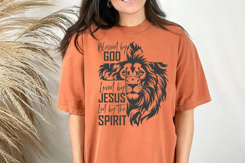 Blessed by god Svg, loved by jesus Svg, Christian Svg, Jesus Svg, Faith Svg, Bible Verse Svg SVG DesignDestine 