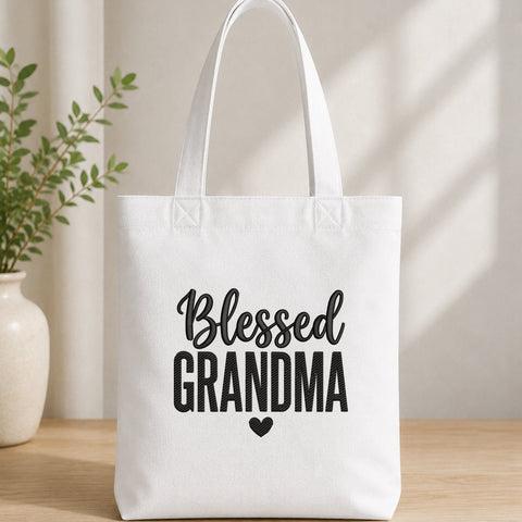 Blessed Grandma Embroidery Design – Grandma Heart Machine Embroidery File, Grandmother Gift Design Embroidery/Applique DESIGNS PatternFeed8 