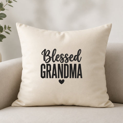 Blessed Grandma Embroidery Design – Grandma Heart Machine Embroidery File, Grandmother Gift Design Embroidery/Applique DESIGNS PatternFeed8 