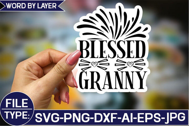 Blessed Granny Sticker SVG Design SVG Studio Innate 
