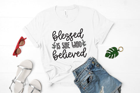 Blessed is She Who Believed - Faith SVG SVG CraftLabSVG 