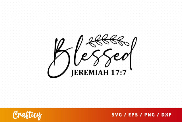 Blessed jeremiah 177 Svg Design SVG Designangry 