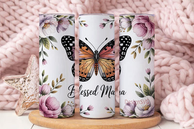Blessed Mama 20oz Tumbler Design Sublimation DesignSVG 