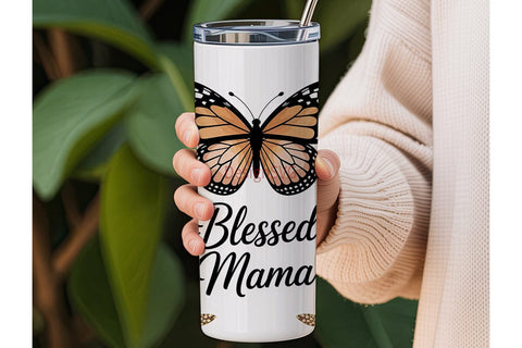 Blessed Mama 20oz Tumbler Design Sublimation DesignSVG 