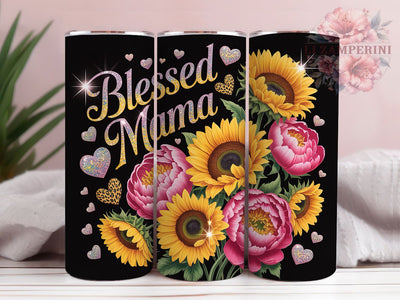 Blessed Mama 20oz Tumbler, Mom Life Wrap, Sublimation Wrap, 20oz Tumbler Design, Mother’s Day Gift, PNG Tumbler Wrap, Mom Quote Sublimation Li Zamperini 