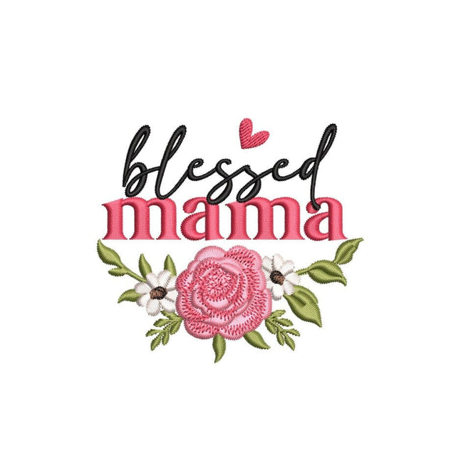 Blessed Mama Embroidery Design, 3 sizes, Instant Download Embroidery/Applique DESIGNS Nino Nadaraia 
