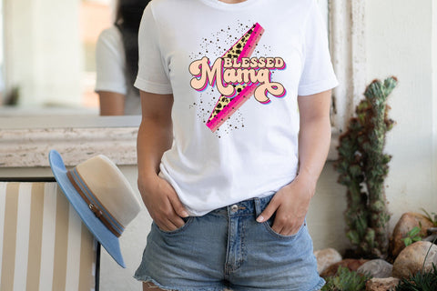 Blessed Mama - Mother's Day Sublimation Sublimation CraftLabSVG 