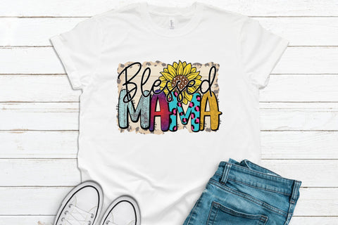 Blessed Mama - Mother's Day Sublimation Sublimation CraftLabSVG 