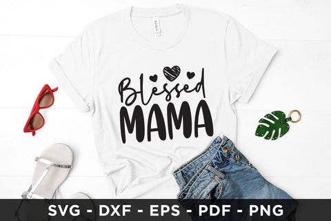 Blessed Mama - Mother's Day SVG Cut File SVG CraftLabSVG 