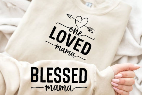 Blessed mama Sleeve SVG Design, Inspirational sleeve SVG, Motivational Sleeve SVG Design, Positive Sleeve SVG SVG Regulrcrative 