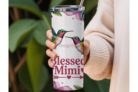 Blessed Mimi 20oz Tumbler Wrap Sublimation DesignSVG 