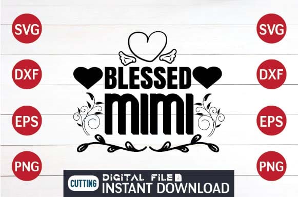 Blessed mimi svg SVG designer krishna 