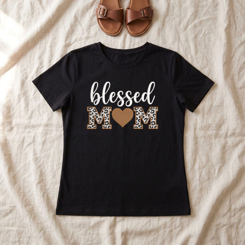 Blessed Mom Embroidery Design – Leopard Print Mama Heart Mother's Day Machine Embroidery File Embroidery/Applique DESIGNS PatternFeed8 