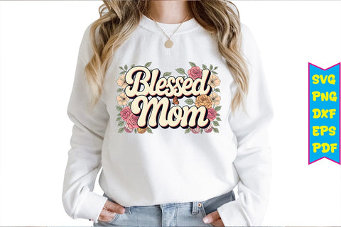Blessed Mom PNG Design Sublimation Craftlabsvg24 