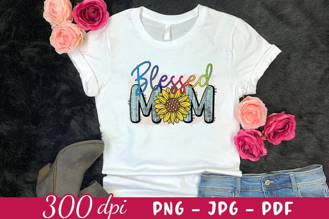 Blessed Mom PNG | Mother's Day Sublimation Sublimation CraftLabSVG 