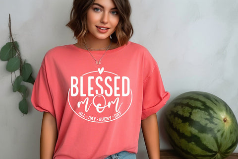 Blessed Mom Svg Png Files, Mom Svg, Mothers Day Svg, Mom Life Svg, Mom Vibes Svg, Mom Mode Svg, Mom Shirt Svg, Girl Mom Svg, Boy Mom Svg SVG DesignDestine 