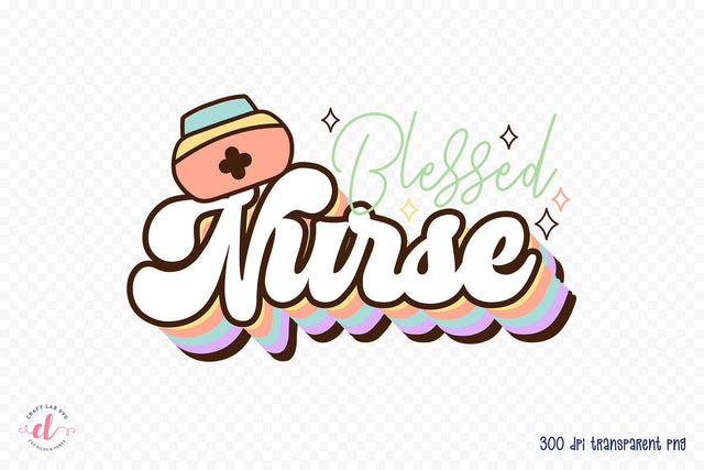 Blessed Nurse PNG Sublimation Design Sublimation CraftLabSVG 