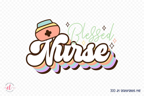 Blessed Nurse PNG Sublimation Design Sublimation CraftLabSVG 