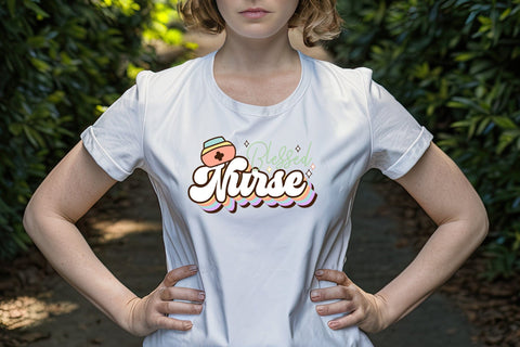 Blessed Nurse PNG Sublimation Design Sublimation CraftLabSVG 