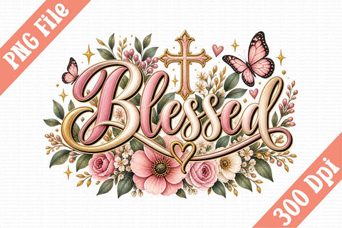 Blessed PNG Sublimation Craftlabsvg24 