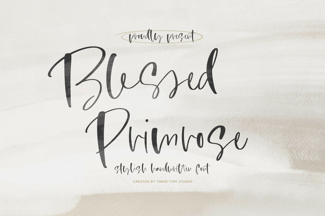 Blessed Primrose - Stylish Handwritten Font Font Timur type 