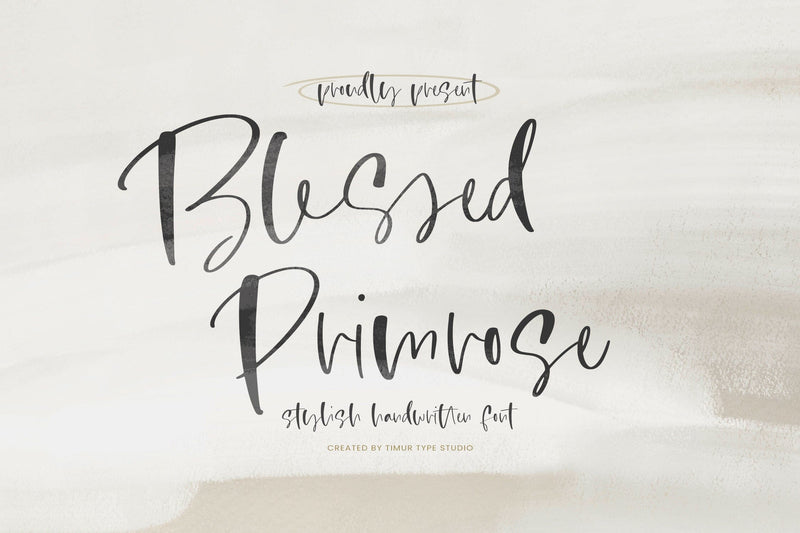 Blessed Primrose - Stylish Handwritten Font Font Timur type 