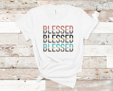 Blessed Repeating Word Art PNG Sublimation So Fontsy VIP Design Shop 