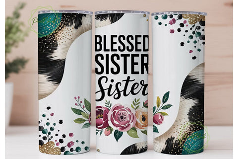 Blessed Sister Tumbler Wrap Sublimation PixelChick 