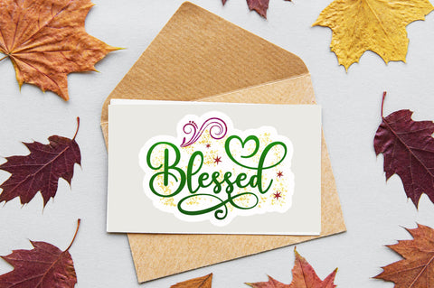 Blessed Sticker Design Sublimation Regulrcrative 
